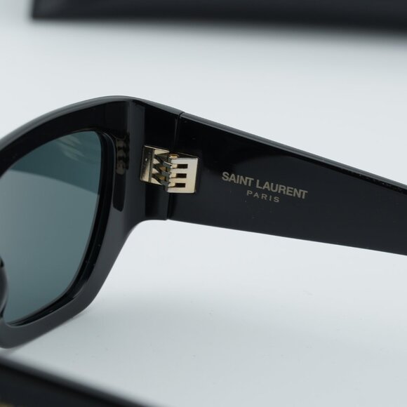 Saint Laurent SL740 005 Square Sunglasses - Black\\Grey main image 8